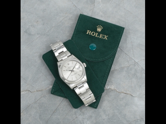 Rolex Date 34 Argento Oyster Silver Lining Dial  1500